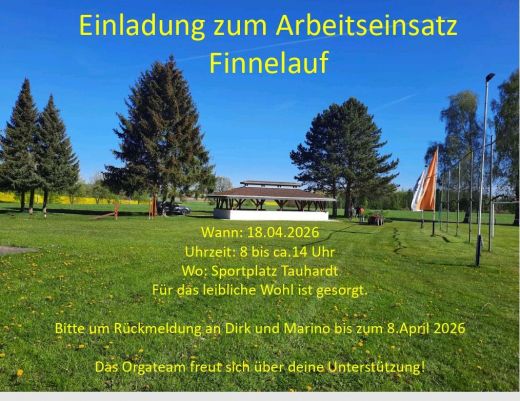: Einladung zum Arbeitseinsatz